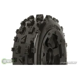 Bow-Tie Off-Road Tires Mounted on Black Desperado Front Whe