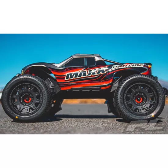 Road Rage 3.8" Street Tires Mounted on Raid Black 8x32 Removable Hex Wheels (2) for 17mm MT Front or Rear