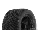 Road Rage 3.8" Street Tires Mounted for 17mm MT Front or Rear, Mounted on Desperado Black 1/2" Offset 17mm Wheels
