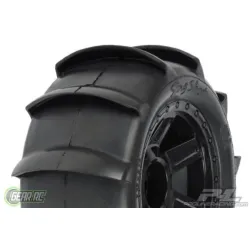 Sling Shot 3.8 (Traxxas Style Bead) Sand Tires Mounted on De