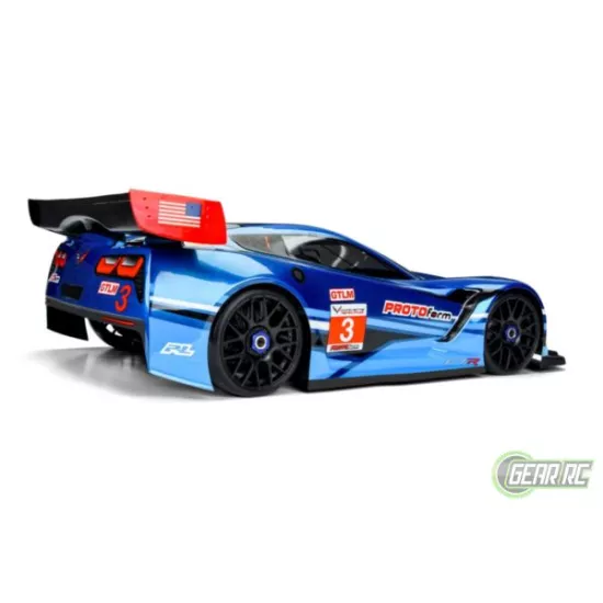 Chevrolet Corvette C7.R Clear Body for 1:8 GT (Short Wheelbase)