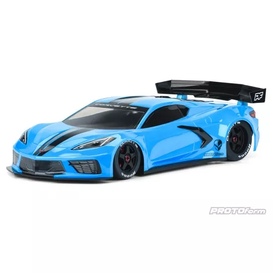 Chevrolet Corvette C8 Clear Body for ARRMA Felony & Infraction