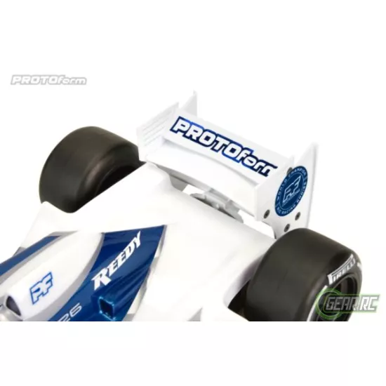 PROTOform F1 Rear Wing  White for 1:10 Formula 1