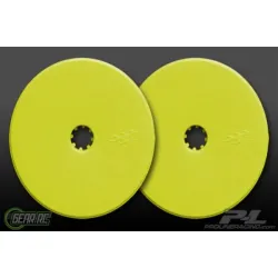 Velocity 2.2 Wide Front Yellow Wheels (2) for B4 & B4.1, PR2666-02