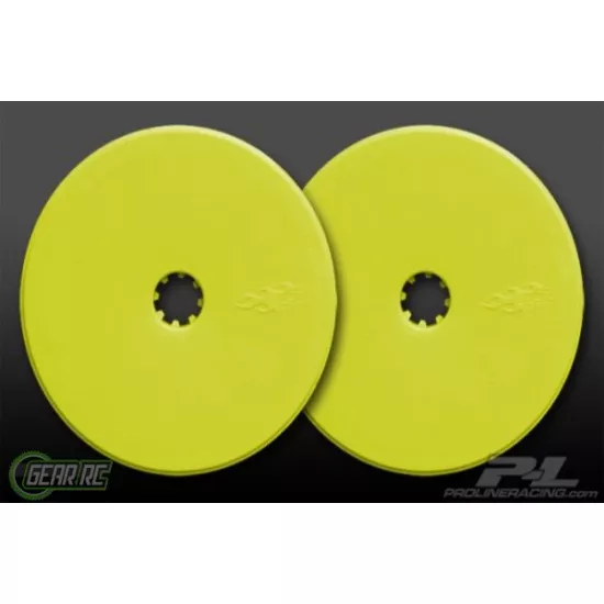 Velocity 2.2 Wide Front Yellow Wheels (2) for B4 & B4.1, PR2666-02