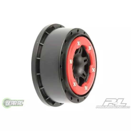 Split Six Red/Blk Bead-Loc Whls (2) Slash 2wd Front (PRO271404)