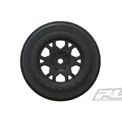 Impulse 2.2/3.0 Black Wheels (2) for SCTE 4x4, SC10 4x4, SCT410 & all ProTrac Ki