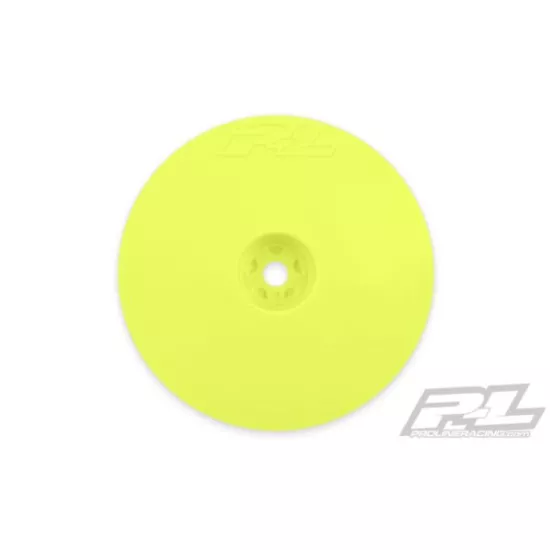 Velocity Narrow 2.2 Hex Carpet Front Yellow Wheels (2) for RB7, B6 and B6D