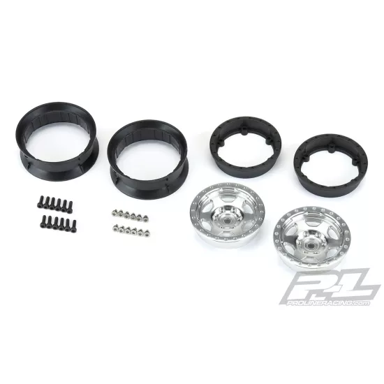 Crestline 1.9 Aluminum Composite Internal Bead-Loc Wheels for Rock Crawlers Front or Rear (PRO279100)