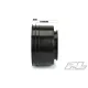 Showtime Wide SC / Standard SC 2.2/3.0 Black Wheels (2) for Losi 22S No Prep Drag Car, Slash 2wd and AE DR10 Rear & Slash 4x4 Front or Rear