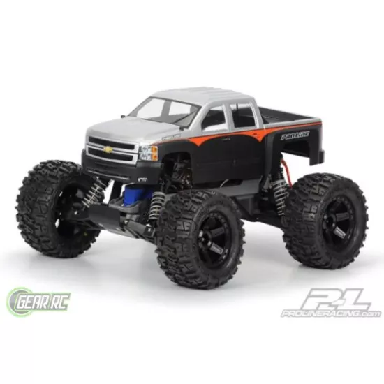 Chevy Silverado 2500 HD Clear body for Stampede