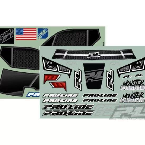 Proline Pre-Cut Monster Fusion Bash Armor Body White for Slash 2wd en Slash 4x4 with 2.8 tyres