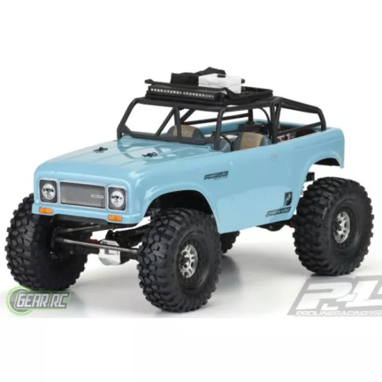 Ambush Clear Body with Ridge-Line Trail Cage for 12.3 (313mm) Wheelbase Scale Cr