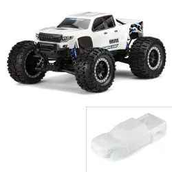 Pre-Cut Brute Bash Armor Body White for X-Maxx