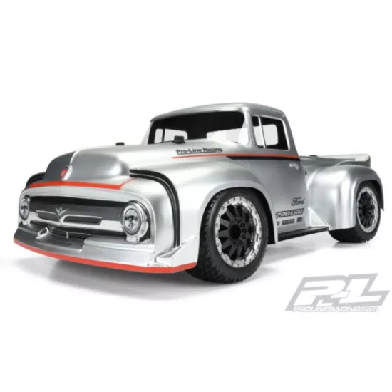 1956 Ford F-100 Pro-Touring Street Truck Clear Body for Slash 2wd Slash 4x4 en 1op10 rally