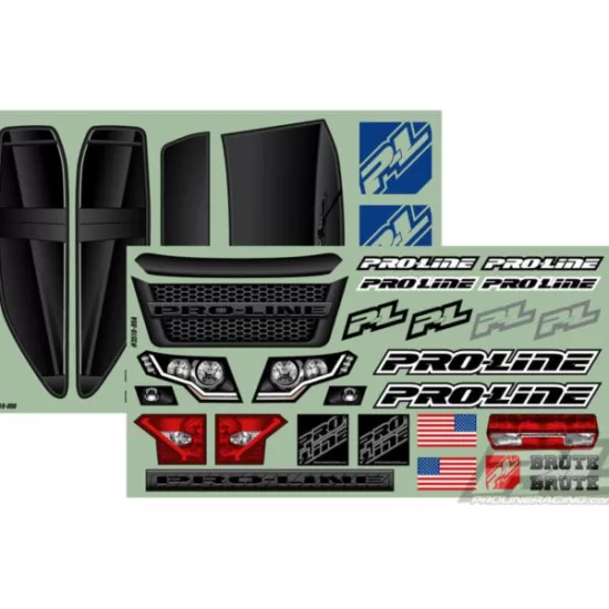 Pre-Cut Brute Bash Armor Body White for PRO-MT 4x4 and Stampede 4x4 Pre-Cut Brut