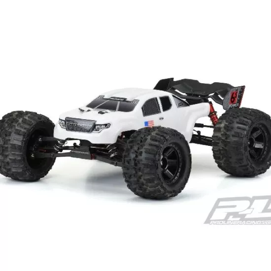 Pre-Cut Brute Bash Armor (White) Body for ARRMA Kraton