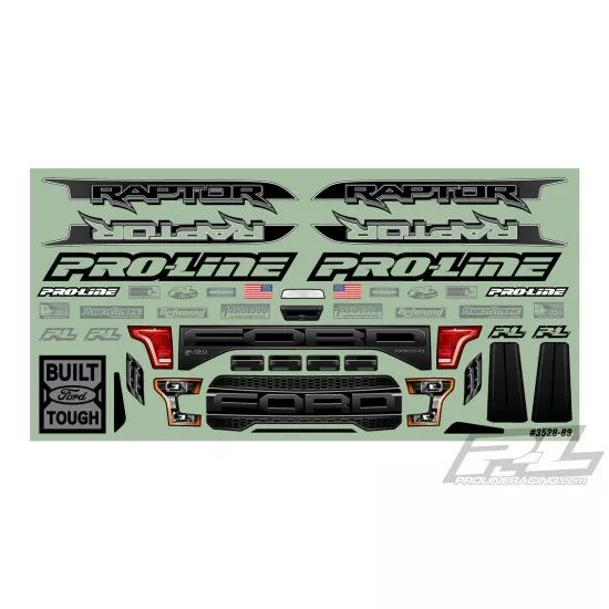Pre-Cut 2017 Ford F-150 Raptor Clear Body for Rustler 4x4 (PRO352817)