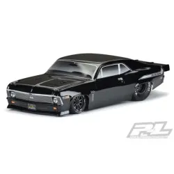 1969 Chevrolet Nova Tough-Color (Black) Body for Slash 2wd Drag Car & AE DR10