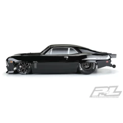 1969 Chevrolet Nova Tough-Color (Black) Body for Slash 2wd Drag Car & AE DR10