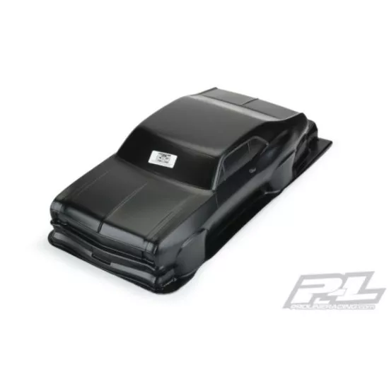 1969 Chevrolet Nova Tough-Color (Black) Body for Slash 2wd Drag Car & AE DR10