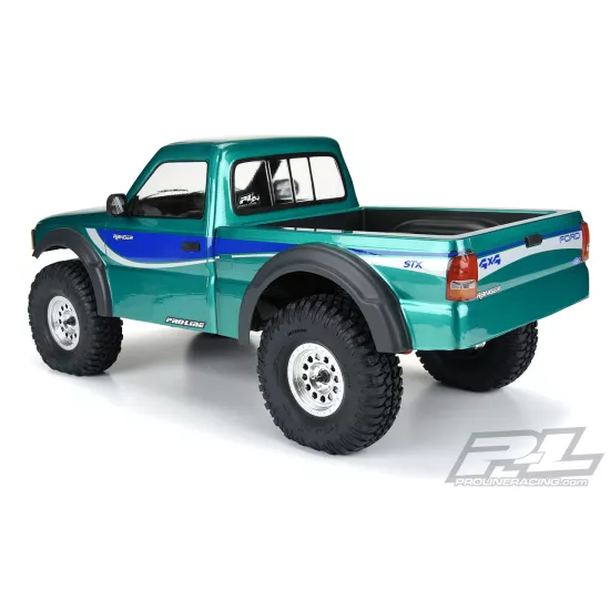 1993 Ford Ranger Clear Body Set with Scale Molded Accessories for 12.3" (313mm) Wheelbase Scale Crawlers