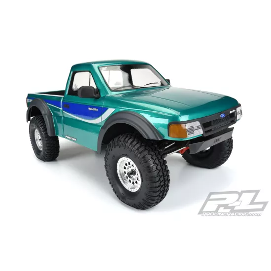 1993 Ford Ranger Clear Body Set with Scale Molded Accessories for 12.3" (313mm) Wheelbase Scale Crawlers