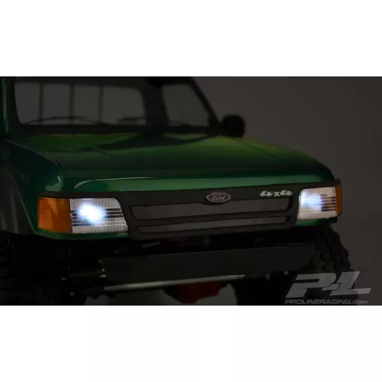 1993 Ford Ranger Clear Body Set with Scale Molded Accessories for 12.3" (313mm) Wheelbase Scale Crawlers