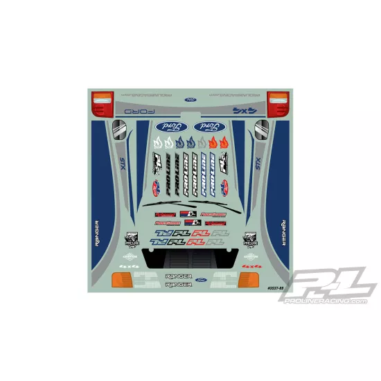 1993 Ford Ranger Clear Body Set with Scale Molded Accessories for 12.3" (313mm) Wheelbase Scale Crawlers