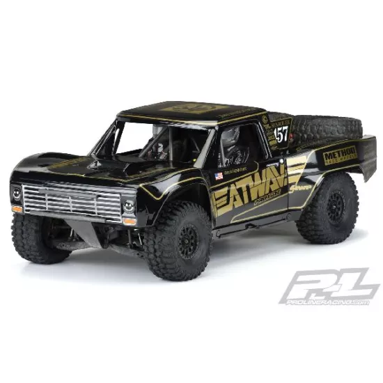 Pre-Cut 1967 Ford F-100 Race Truck Heatwave Edition Tough-Color (Black) Body for Unlimited Desert Racer (PRO354718)