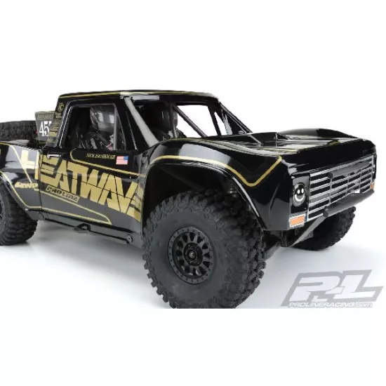 Pre-Cut 1967 Ford F-100 Race Truck Heatwave Edition Tough-Color (Black) Body for Unlimited Desert Racer (PRO354718)