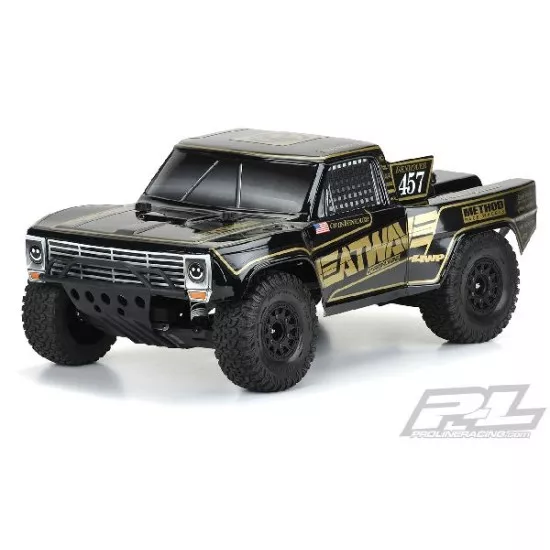 Pre-Cut 1967 Ford F-100 Race Truck Heatwave Edition Tough-Color (Black) Body for Slash 2wd, Slash 4x4 & PRO-Fusion SC 4x4 (with extended body mounts) (PRO355118)
