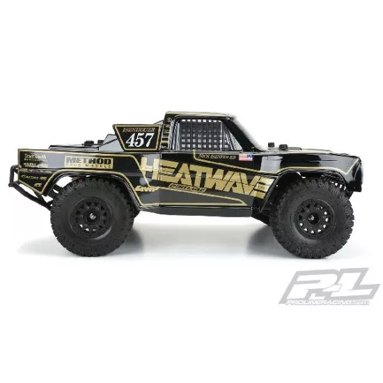 Pre-Cut 1967 Ford F-100 Race Truck Heatwave Edition Tough-Color (Black) Body for Slash 2wd, Slash 4x4 & PRO-Fusion SC 4x4 (with extended body mounts) (PRO355118)