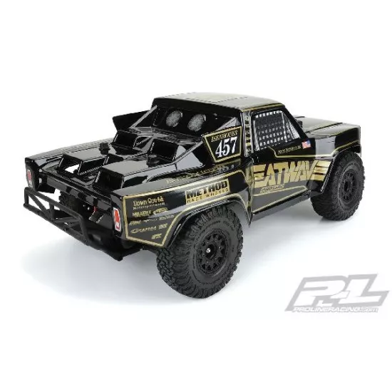 Pre-Cut 1967 Ford F-100 Race Truck Heatwave Edition Tough-Color (Black) Body for Slash 2wd, Slash 4x4 & PRO-Fusion SC 4x4 (with extended body mounts) (PRO355118)
