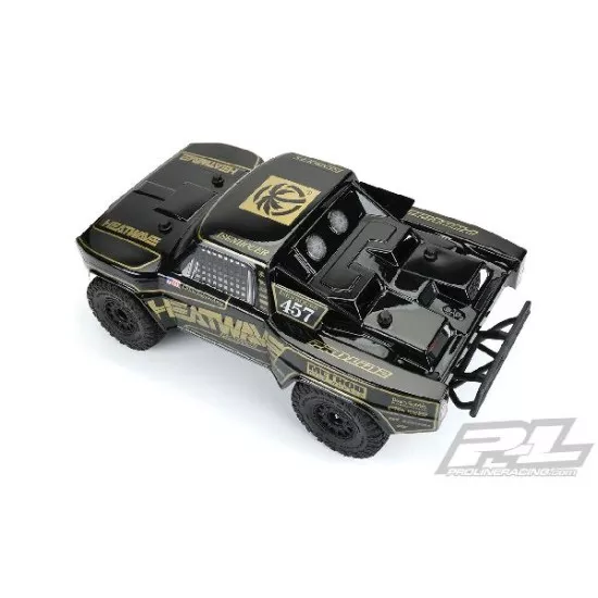 Pre-Cut 1967 Ford F-100 Race Truck Heatwave Edition Tough-Color (Black) Body for Slash 2wd, Slash 4x4 & PRO-Fusion SC 4x4 (with extended body mounts) (PRO355118)