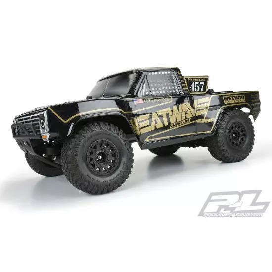 Pre-Cut 1967 Ford F-100 Race Truck Heatwave Edition Tough-Color (Black) Body for Slash 2wd, Slash 4x4 & PRO-Fusion SC 4x4 (with extended body mounts) (PRO355118)