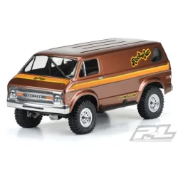 70s Rock Van Clear Body for 12.3" (313mm) Wheelbase Scale Crawlers