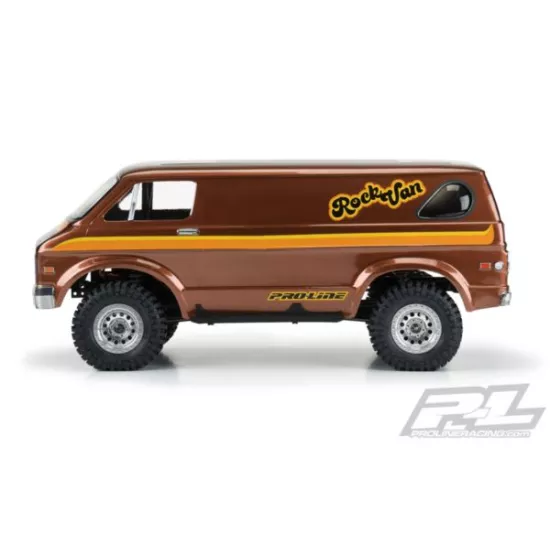 70s Rock Van Clear Body for 12.3" (313mm) Wheelbase Scale Crawlers