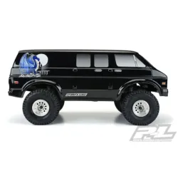 70s Rock Van Tough-Color (Black) Body for 12.3" (313mm) Wheelbase Scale Crawlers