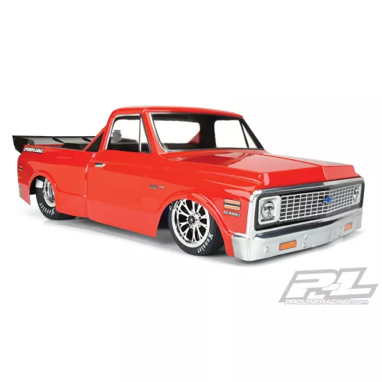 1972 Chevy C-10 Clear Body for Slash 2wd Drag Car & AE DR10 (with trimming) (PRO355700)