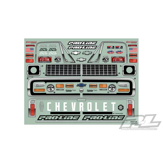 1972 Chevy C-10 Clear Body for Slash 2wd Drag Car & AE DR10 (with trimming) (PRO355700)
