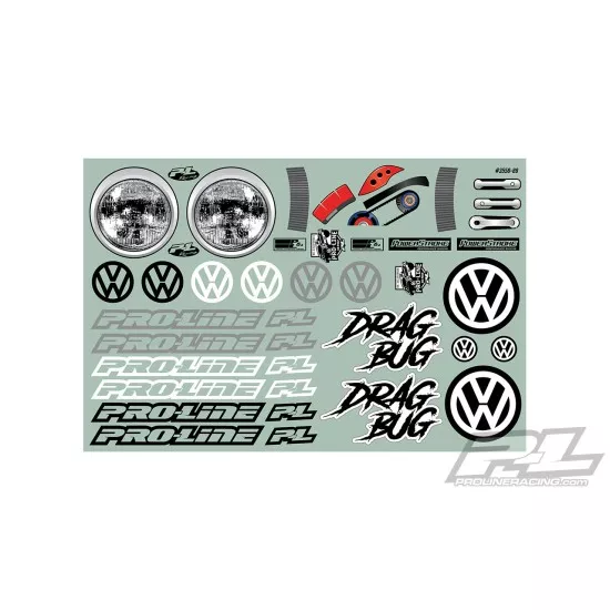 Volkswagen Drag Bug 1:10 Clear Body - 3558-00 (PRO355800)