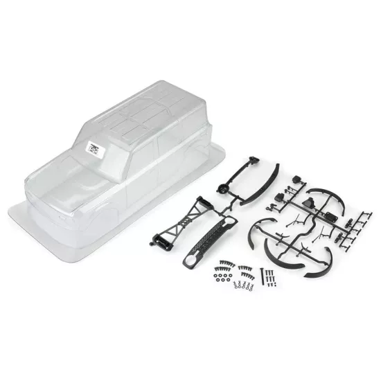 2021 Ford Bronco Clear Body Set with Scale Molded Accessories for 12.3