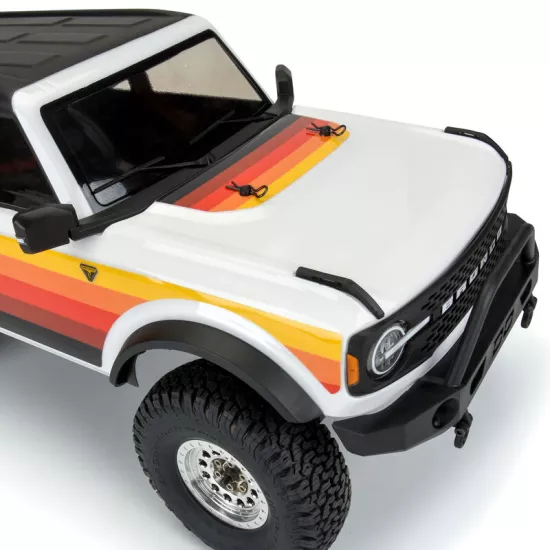 2021 Ford Bronco Clear Body Set with Scale Molded Accessories for 12.3