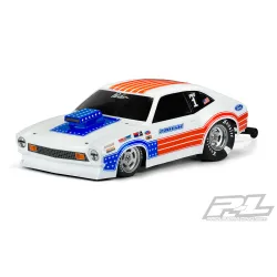 1972 Ford Pinto Clear Body for Bandit (with #6070-00 extended body mounts), AE SR10 & Other 11.25" Wheelbase 2wd Buggy Drag Cars