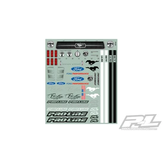 1967 Ford Mustang Clear Body for Losi 22S No Prep Drag Car, Slash 2wd Drag Car & AE DR10 (PRO357300)