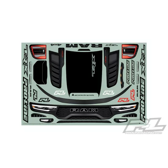 Pre-Cut 2021 Ram 1500 TRX Clear Body X-MAXX (PRO357417)