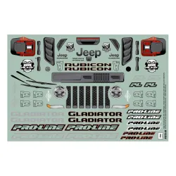 Jeep Gladiator Rubicon Clear Body for Stampede & Granite (PRO357500)