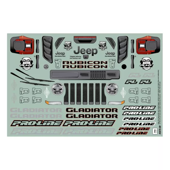 Jeep Gladiator Rubicon Clear Body for Stampede & Granite (PRO357500)