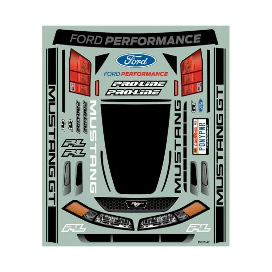 1999 Ford Mustang Clear Body for Losi 22S No Prep Drag Car, Slash 2wd Drag Car & DR10
